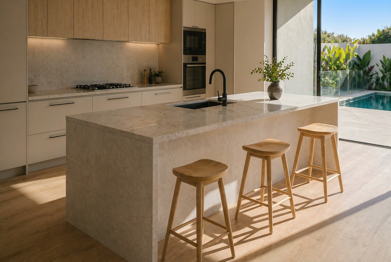 After: kitchen after professional photography and colour grading